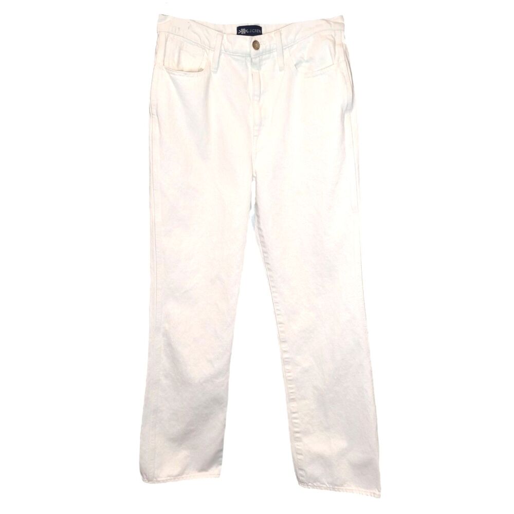 J Crew Mid Rise Off White 5 Pocket Jeans Size 30/31 Minimalist Preppy Stylist